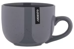 Чашка Ardesto Bagheria Grey, 480мл, кераміка, сірий