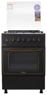 Cooker ARDESTO combined Line-R, 53L, 60x60cm, convection, cast-iron, lamp, LPG conversion set (gas cylinder connection), black