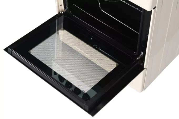 Плита ARDESTO комбі Line-R, 53л, 60×60см, конвекція, чавун, підсвічування, форсунки LPG (підключення газового балона), бежевий