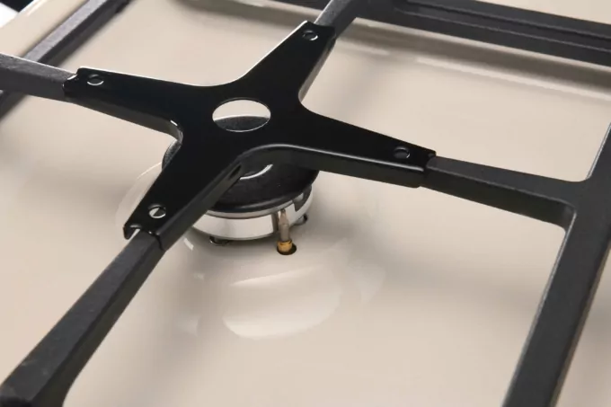 Плита ARDESTO комбі Line-R, 53л, 60×60см, конвекція, чавун, підсвічування, форсунки LPG (підключення газового балона), бежевий