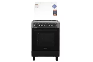Cooker ARDESTO combined Elegance, 66L, 60x60cm, convection, cast-iron, lamp, LPG conversion set (gas cylinder connection), wire rack system, black