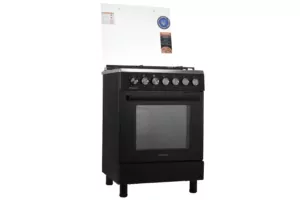 Cooker ARDESTO combined Elegance, 66L, 60x60cm, convection, cast-iron, lamp, LPG conversion set (gas cylinder connection), wire rack system, black