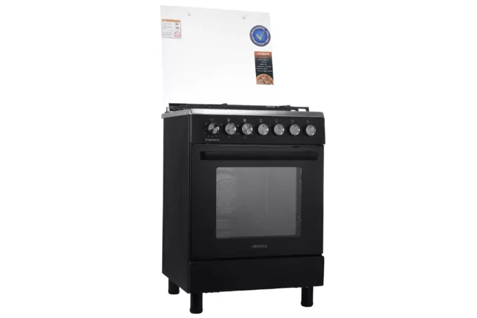 Cooker ARDESTO combined Elegance, 66L, 60x60cm, convection, cast-iron, lamp, LPG conversion set (gas cylinder connection), wire rack system, black