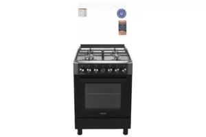 Cooker ARDESTO combined Elegance, 66L, 60x60cm, convection, cast-iron, lamp, LPG conversion set (gas cylinder connection), wire rack system, black