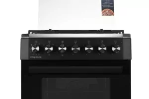 Cooker ARDESTO combined Elegance, 66L, 60x60cm, convection, cast-iron, lamp, LPG conversion set (gas cylinder connection), wire rack system, black