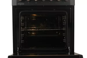 Cooker ARDESTO combined Elegance, 66L, 60x60cm, convection, cast-iron, lamp, LPG conversion set (gas cylinder connection), wire rack system, black