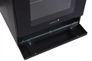 Cooker ARDESTO combined Elegance, 66L, 60x60cm, convection, cast-iron, lamp, LPG conversion set (gas cylinder connection), wire rack system, black