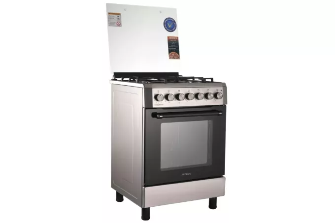 Плита ARDESTO комби Elegance, 66л, 60×60см, конвекция, чугун, подсветка, форсунки LPG (подключение газового баллона), нерж