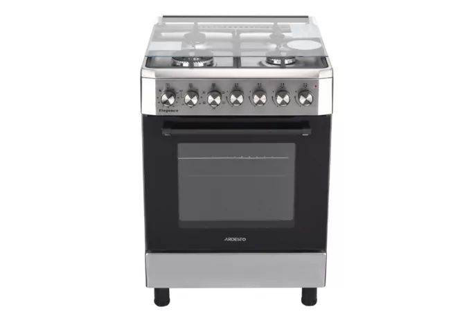 Плита ARDESTO комби Elegance, 66л, 60×60см, конвекция, чугун, подсветка, форсунки LPG (подключение газового баллона), нерж