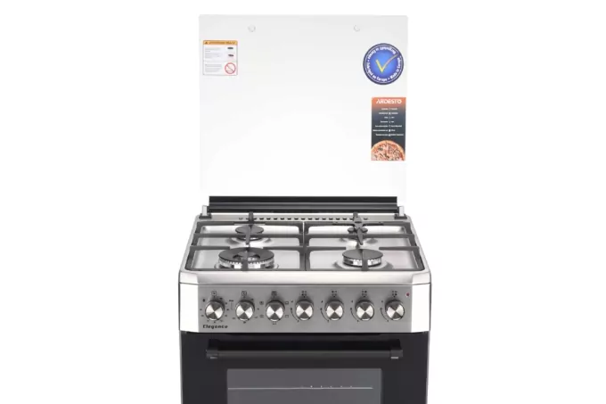 Плита ARDESTO комби Elegance, 66л, 60×60см, конвекция, чугун, подсветка, форсунки LPG (подключение газового баллона), нерж