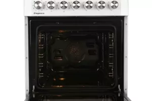 Плита ARDESTO комби Elegance, 66л, 60×60см, конвекция, чугун, подсветка, форсунки LPG (подключение газового баллона), белый