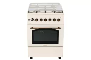 Плита ARDESTO комби Line-R, 53л, 60×60см, конвекция, чугун, подсветка, форсунки LPG (подключение газового баллона), кремовый