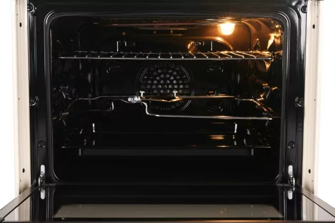 Плита ARDESTO комби Line-R, 53л, 60×60см, конвекция, чугун, подсветка, форсунки LPG (подключение газового баллона), кремовый