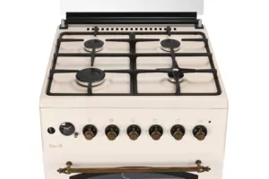 Плита ARDESTO комби Line-R, 53л, 60×60см, конвекция, чугун, подсветка, форсунки LPG (подключение газового баллона), кремовый