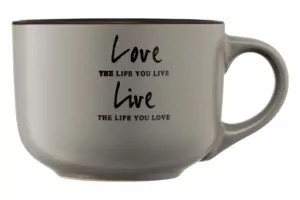 Чашка ARDESTO Way of life, 550 мл, серая, AR3478GR