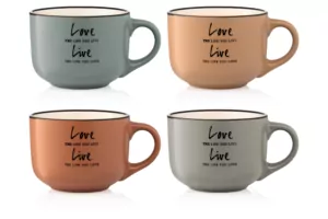 Чашка ARDESTO Way of life, 550 мл, серая, AR3478GR