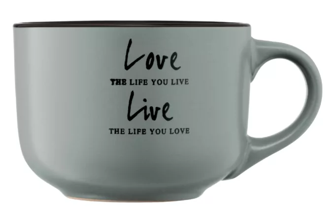 ARDESTO Чашка Way of life, 550 мл, синя, кераміка