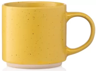Чашка Ardesto Alcor, 420мл, кераміка, жовтий