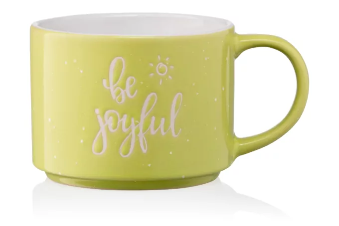 Чашка ARDESTO Be joyful, 330 мл, желтая, AR3472Y