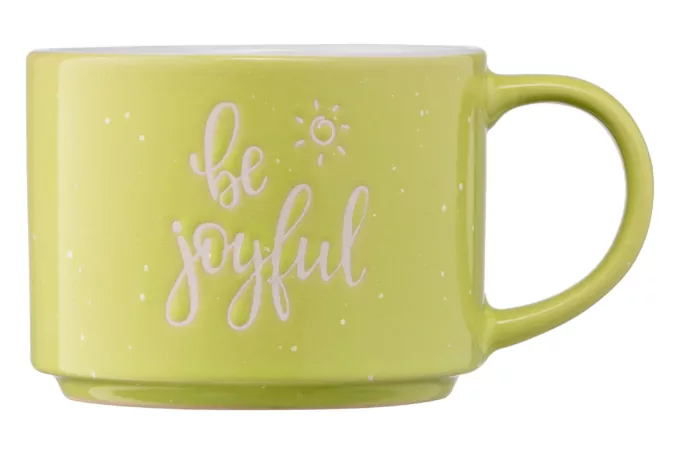 Чашка ARDESTO Be joyful, 330 мл, желтая, AR3472Y