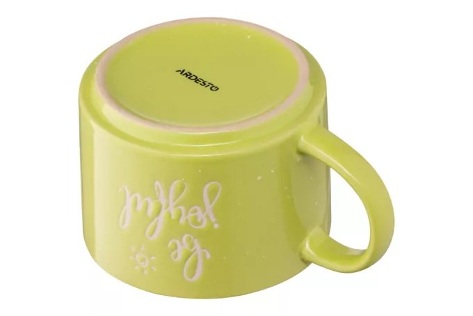 Чашка ARDESTO Be joyful, 330 мл, желтая, AR3472Y