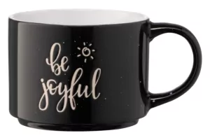 Чашка ARDESTO Be joyful, 330 мл, черная, AR3472BK