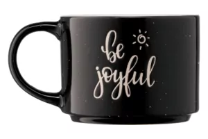 Чашка ARDESTO Be joyful, 330 мл, черная, AR3472BK