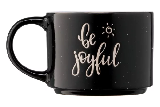 Чашка ARDESTO Be joyful, 330 мл, черная, AR3472BK