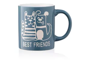 Mug ARDESTO Best friends, 330 ml, blue, AR3471BL