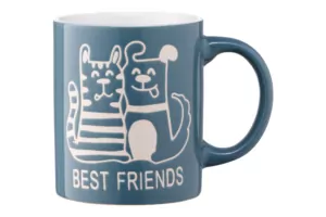 Mug ARDESTO Best friends, 330 ml, blue, AR3471BL
