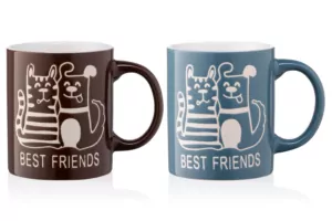 Mug ARDESTO Best friends, 330 ml, blue, AR3471BL