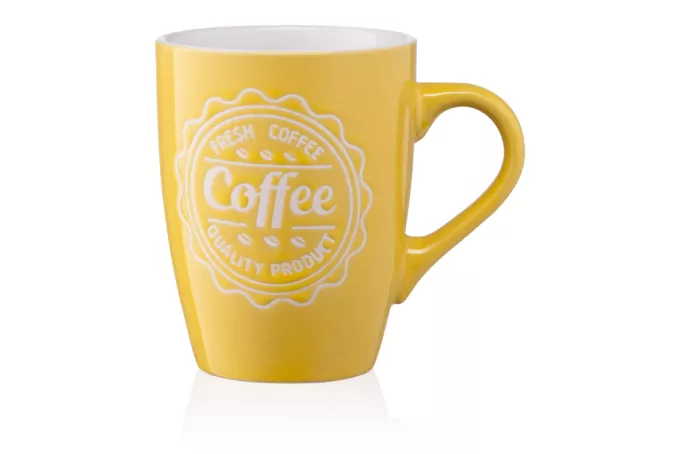 Чашка Ardesto  Coffee, 330мл, кераміка, жовтий
