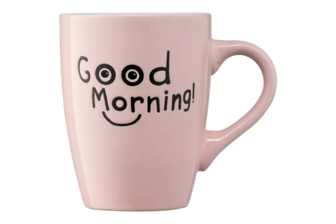 Чашка ARDESTO Good Morning, 330 мл, розовая, AR3468P
