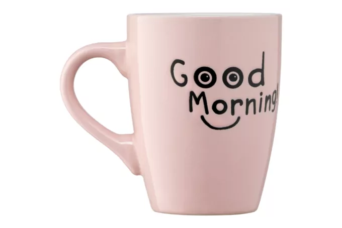 Чашка ARDESTO Good Morning, 330 мл, розовая, AR3468P