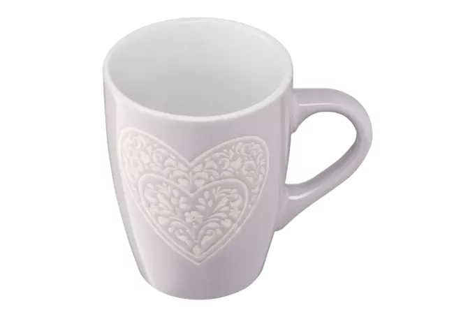 Чашка Ardesto Heart, 330мл, керамика, серый