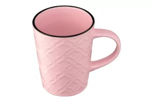 Чашка ARDESTO Relief, 320 мл, розовая, AR3474P