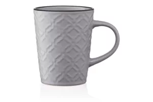 Mug ARDESTO Relief, 320 ml, gray, AR3474GR