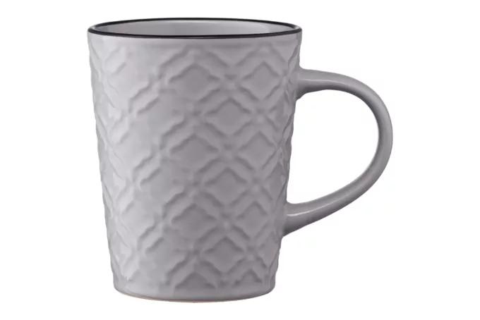 Mug ARDESTO Relief, 320 ml, gray, AR3474GR