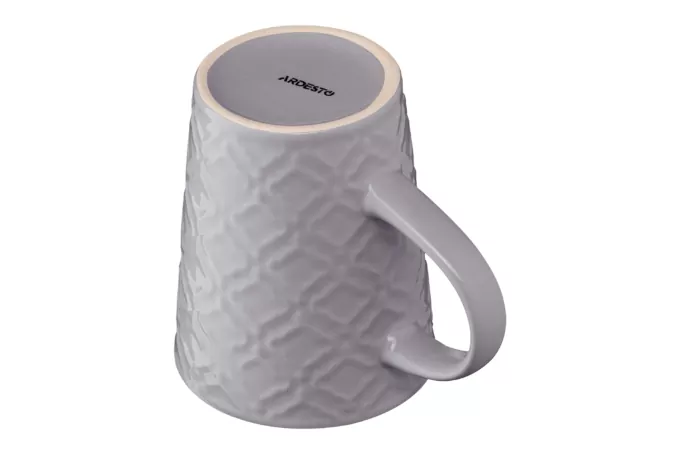 Mug ARDESTO Relief, 320 ml, gray, AR3474GR