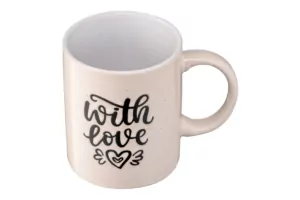 Mug ARDESTO With love, 330 ml, beige, AR3470BG