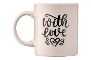 Mug ARDESTO With love, 330 ml, beige, AR3470BG