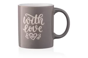 Чашка ARDESTO With love, 330 мл, серая, AR3470GR