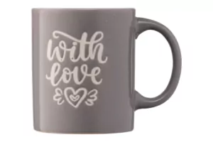 Чашка ARDESTO With love, 330 мл, серая, AR3470GR