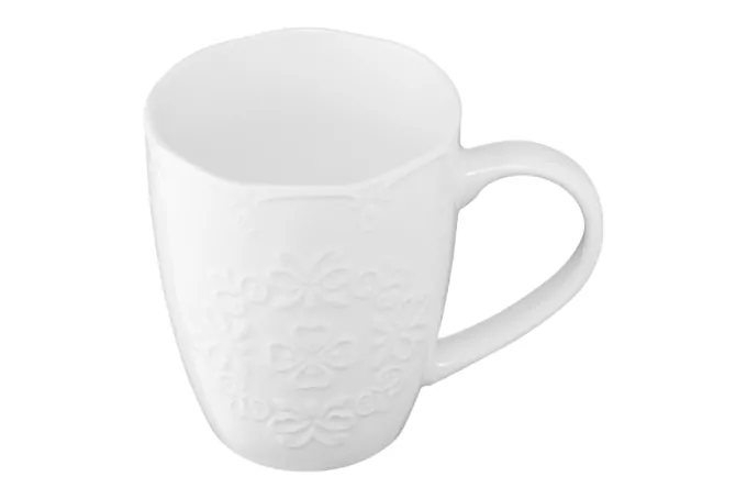 Mug ARDESTO Barocco, 330 ml, white, AR3458W