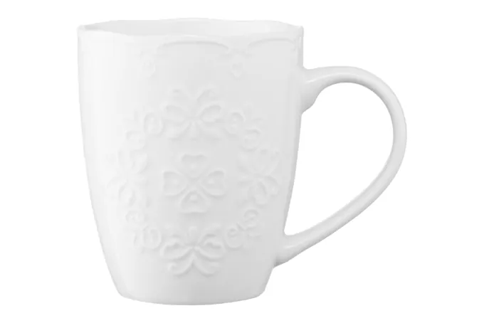 Mug ARDESTO Barocco, 330 ml, white, AR3458W