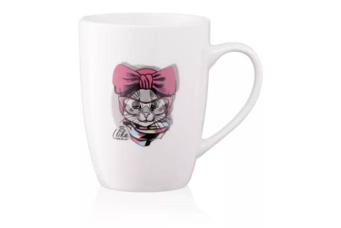 Ardesto Mug  Charm, 320ml, new bone china, white