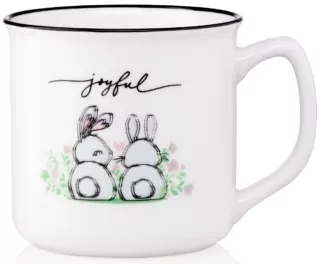 Чашка Ardesto Joyful, 320мл, порцеляна, білий