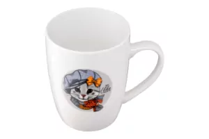 Чашка Ardesto Lovely cat, 320мл, порцеляна, білий