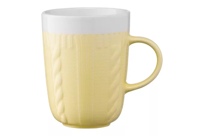 Mug ARDESTO Кnitti, 330 ml, yellow, AR3457Y