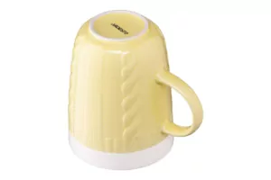 Mug ARDESTO Кnitti, 330 ml, yellow, AR3457Y